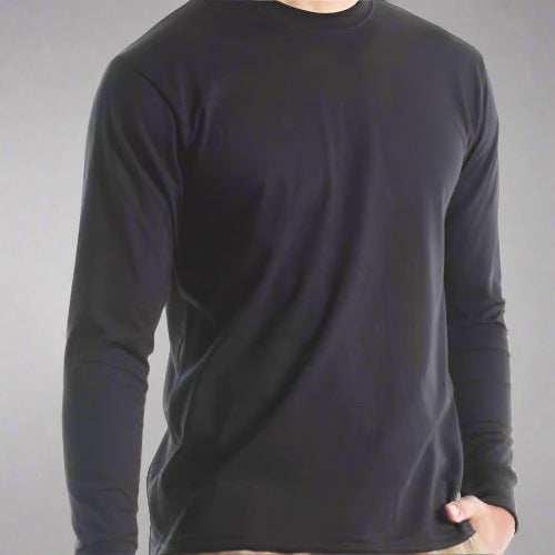Unisex L/S Tee in Black