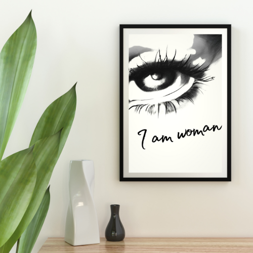 Digital Art Print - I am woman