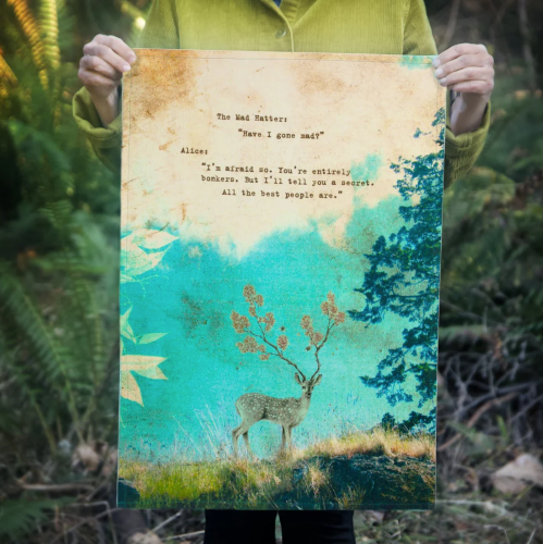 Lost + Found Tea Towel - Mad Hatter