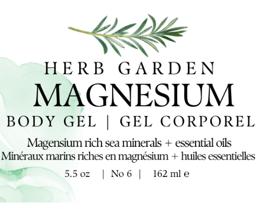 Magnesium Body Gel - Herb Garden