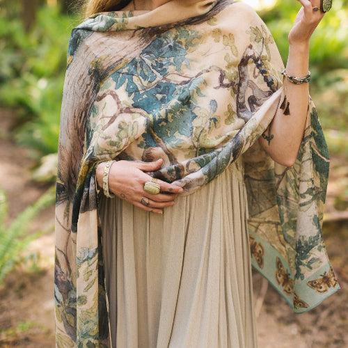 Artistic Scarf, Earth & Sky
