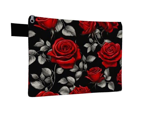 Canvas Carryall - Red Roses