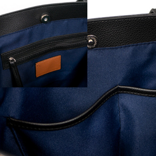 Printed Vegan Leather Tote "Eye See You"