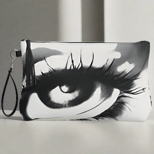 Printed Vegan Leather Bag "Eye See You"