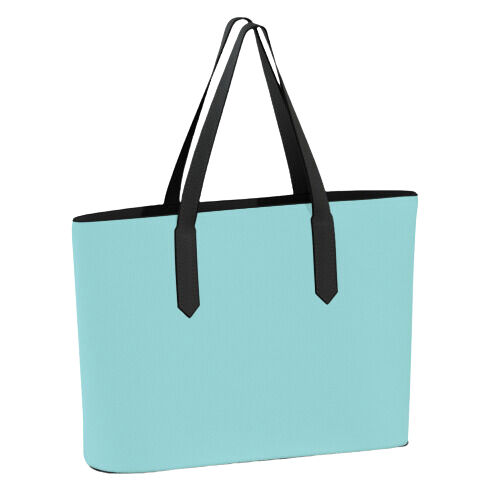 Printed Vegan Leather Tote - Breakfast at Tiffany's