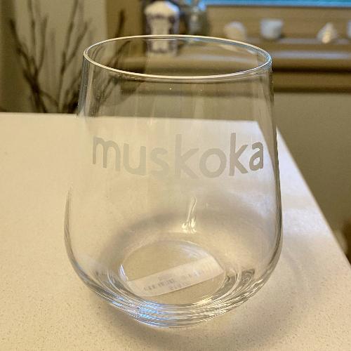 Custom Etched Muskoka Whisky Glass