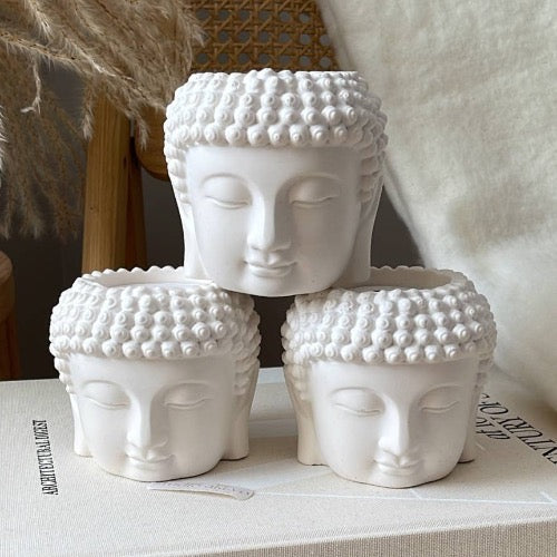 SALE Buddha Head Scented Candle / Namaste