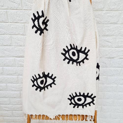 SALE Black Evil Eye Towel/Wrap