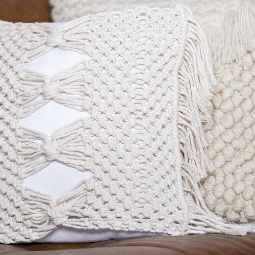 SALE Macrame Pillow - Home Edition